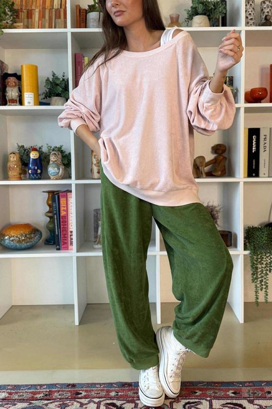 Terry B Classic Sweatshirt Rosewater